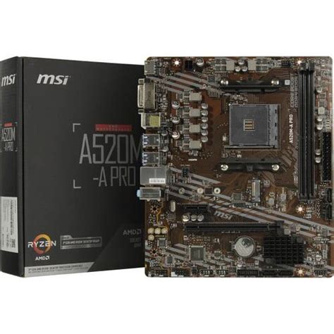 Купить Материнская плата AMD A520 MSI A520M-A PRO в Донецке ...