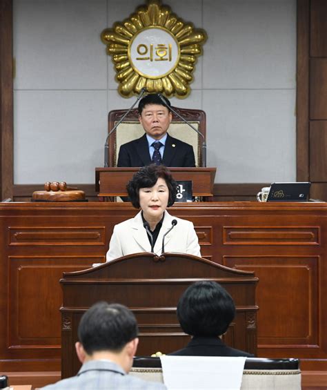 순천시의회 이영란 의원 기이한 선거구 정상화 촉구