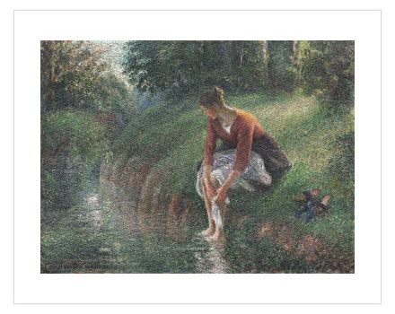 Woman Bathing By Camille Pissarro Sweetco