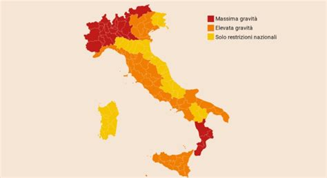 Nuovo Dpcm In Vigore Da Domani Cambiano I Colori Delle Zone