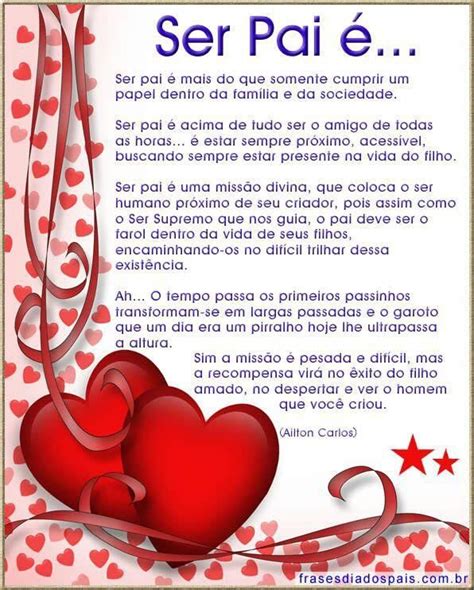 Textos Para O Dia Do Pai - Belas MENSAGENS de DIA dos PAIS | Dia do pai ideias, Mensagem de feliz ...