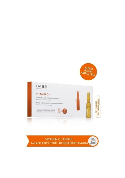 Babe Vitamin C Ayd Nlat C Etkili Konsantre Bak M Ampul Serum X