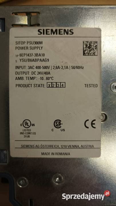 Siemens Sitop Psu M Ep Ba Le Na Sprzedajemy Pl