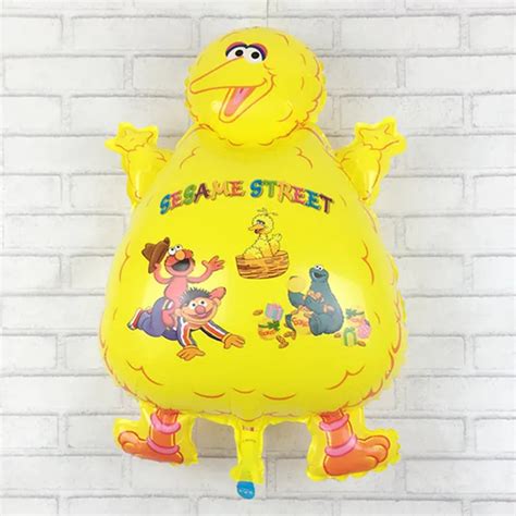 XXPWJ Free shipping new children's toys Sesame Street Big Bird balloons ...