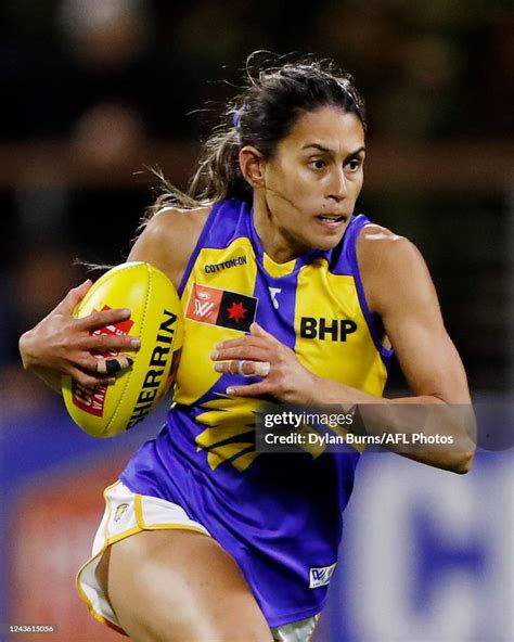 Mikayla Western Of The Eagles In Action During The 2022 S7 Aflw Round