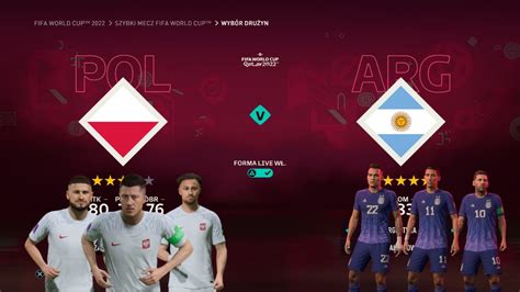 Przewidywania Meczu World Cup Qatar Polska Vs Argentyna FIFA 23 YouTube