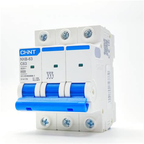 Aptomat MCB 3 Pha Chint NXB 20A 32A 63A Dòng Cắt 6KA 10KA Hàng chính