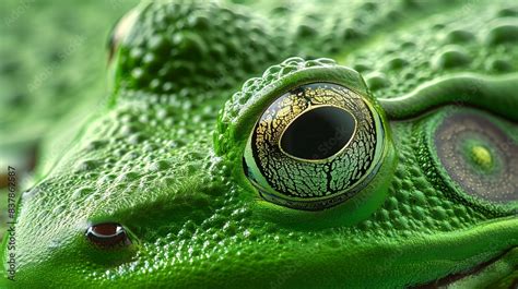 high resolution illustration  frog skin showcasing  smooth moist