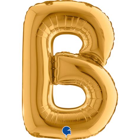 Palloncino Letter B Gold 14inc Oro