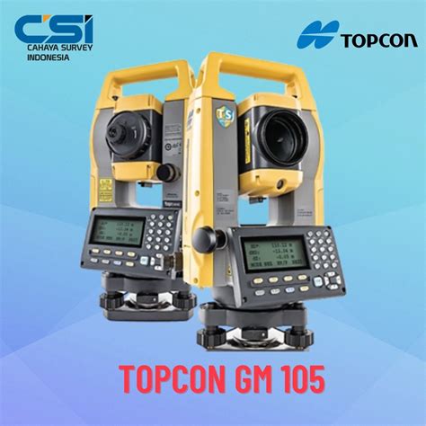 Jual Total Station Topcon GM 105 SDR Basic Reflectorles Shopee Indonesia