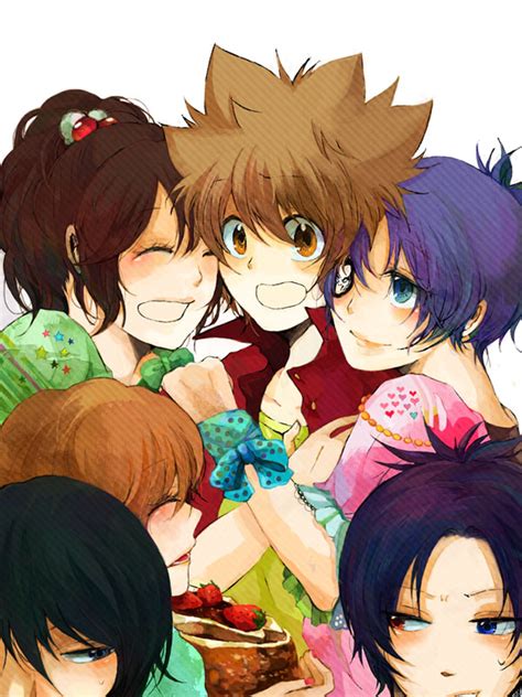 Chrome Dokuro Rokudou Mukuro Sawada Tsunayoshi Hibari Kyouya Miura Haru And 1 More Katekyo