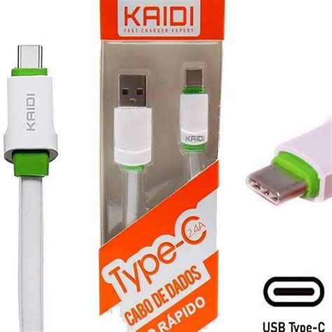 Carregador De Dados Celular Usb Tipo c Carga Rápida 1mt Kaidi Kdtc30