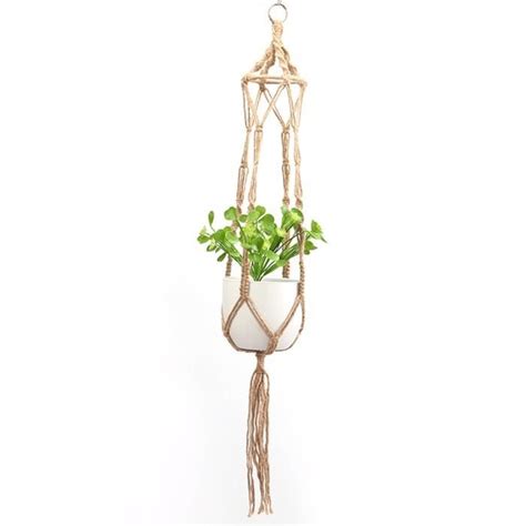 Stand de Plantes Panier en filet tissé en macramé pour Pot de fleur