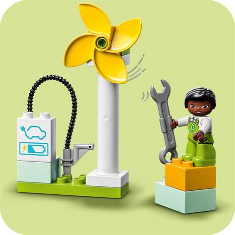 Lego Duplo Turbina Wiatrowa I Samoch D Elektryczny Klocki