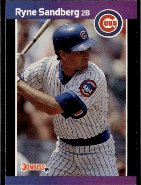 Donruss Carte De Baseball Ryne Sandberg Chicago Cubs Eur