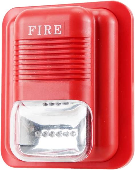 Gemegraclee Fire Bell Fire Alarm Horn Strobe 14×12×6 Dc12v 24v Sound