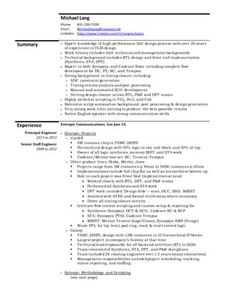 Michael Lang Resume A Pdf