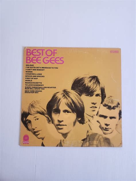 Best Of Bee Gees Vintage Compilation Record Retro S Etsy