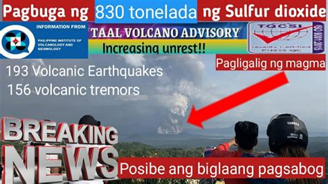 Taal Volcano Update Today March Increased Unrest Alert