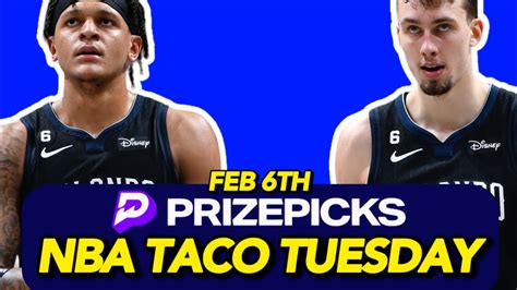 Taco Tuesday Nba Cbb Prizepicks Free Picks Youtube