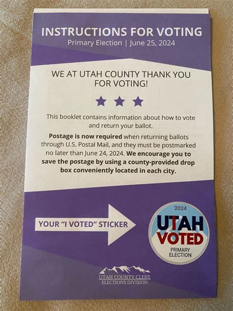 Utah County Ballots Are Without Prepaid Postage This Year But Postal