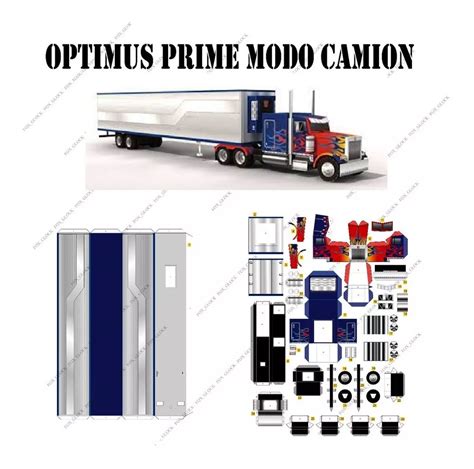 Optimus Prime Camiones Papercraft Retirar Domicilio Mebuscar Argentina