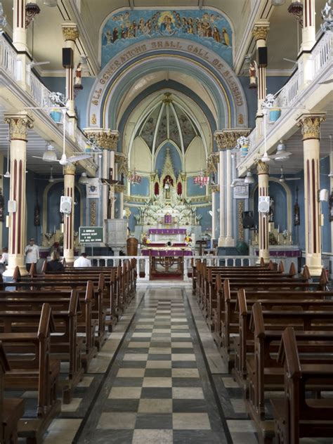 Interiors Of Mount Mary Church Bandra Mumbai Maharashtra India