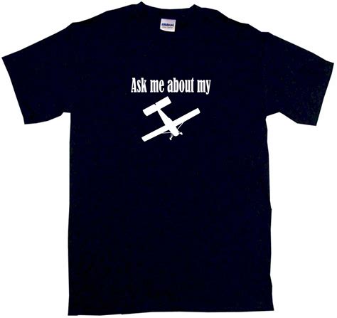 Ask Me About My Airplane Logo Mens Tee Shirt Pick Size And Color Small