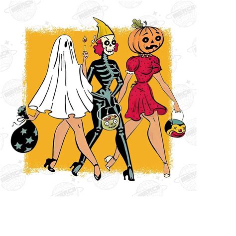 S Halloween Png Halloween Ghouls Png Retro Halloween Png Inspire