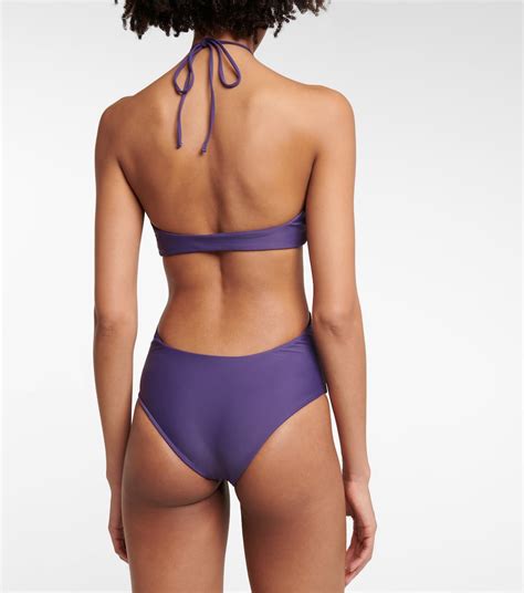 Incline High Rise Bikini Bottoms In Purple Jade Swim Mytheresa