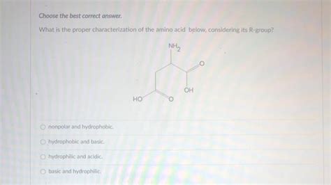 Solved Choose The Best Correct Answer What Is The Proper Chegg