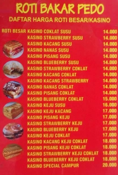 30 Contoh Daftar Menu Roti Bakar Unik Terbaru Desain Banner