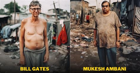 7 Of The Worlds Wealthiest People Looking Poor In These Ai Generated