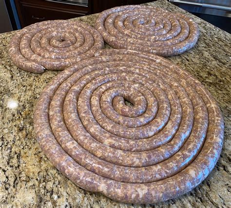 Made 50lb of sausage today - Andouille and Sheboygan Brat : r/sausagetalk