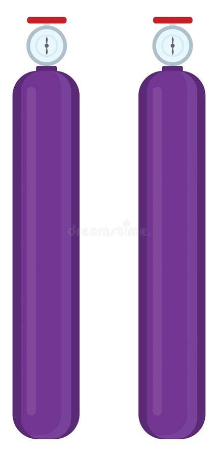 Purple Gas Cylinder Icon Stock Vector Illustration Of Flat 261368803