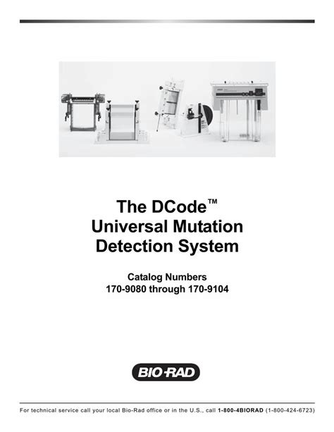 Pdf The Dcodeâ„¢ Universal Mutation Detection System Dokumentips