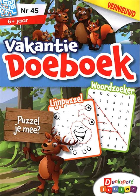 Denksport Junior Vakantie Doeboek Vmbpress