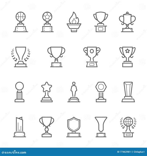 Trophy Outline Stock Illustrations – 2,424 Trophy Outline Stock ...