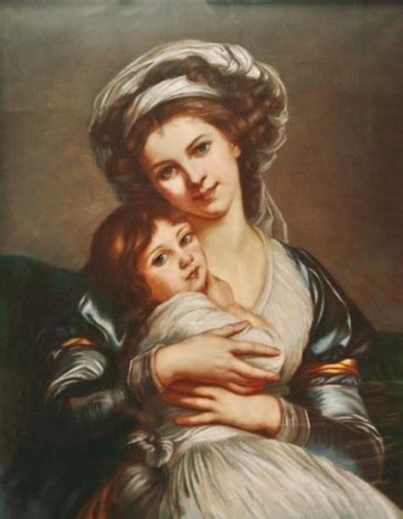 Autoportrait De Madame Vig E Lebrun Et Sa Fille By Elisabeth Louise