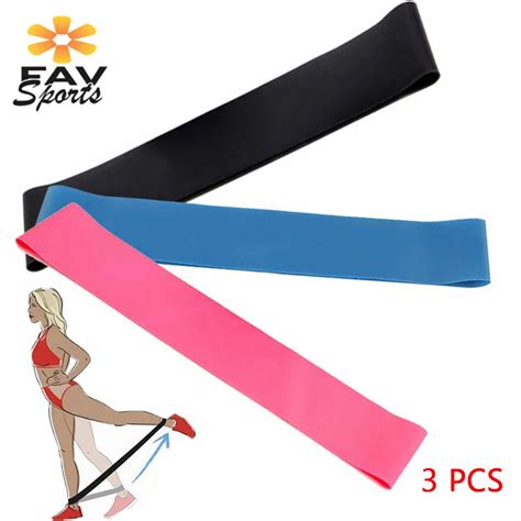 3pcs Elastic Resistance Bands Workout Gym Latex Loop Exercises Strength