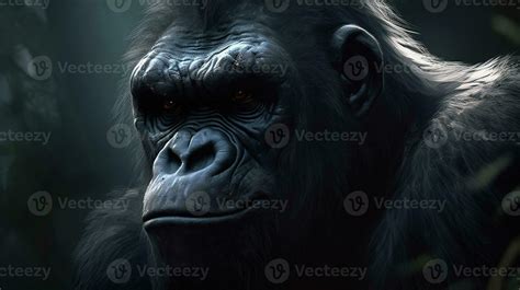 Gorilla Digital Art Illustration 23433922 Stock Photo At Vecteezy