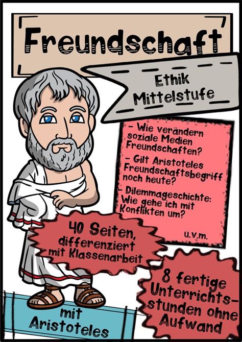 Unterrichtsreihe Ethik Freundschaft mit Aristoteles für Fachfremde