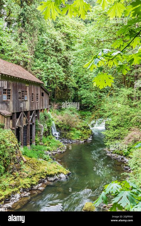 Woodland Washington Usa The Historic Cedar Creek Grist Mill Stock