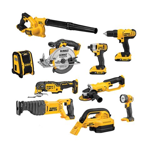 12 V Dewalt 20v Max Lithium Ion Cordless Combo Kits 15 Piece 41 Lbs