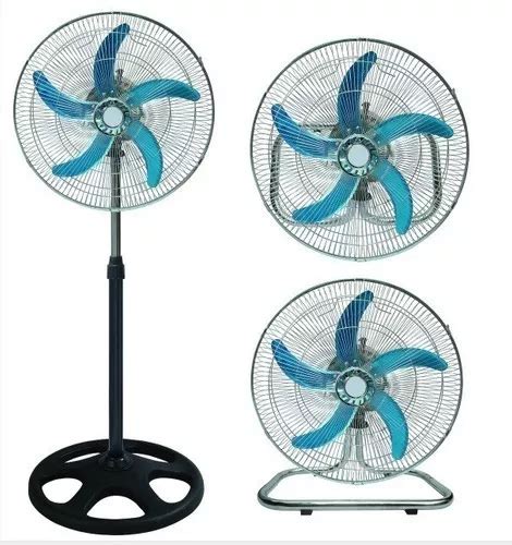 Ventilador Pie En Centrex Paletas Metal W Potencia