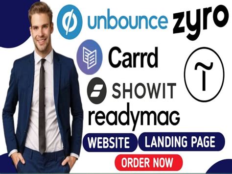 Unbounce Carrd Website Tilda Showit Zyro Readymag Website Landing Page