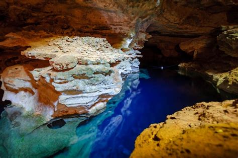 Premium Photo Cave Blue Water Well In The Chapada Diamantina National