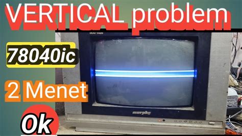 Crt Tv Repairing Vertical Problem Youtube