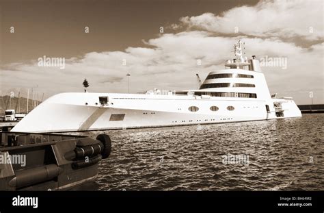 Motor Yacht A Owned By Russian Billionaire Andrey Melnichenko Is One