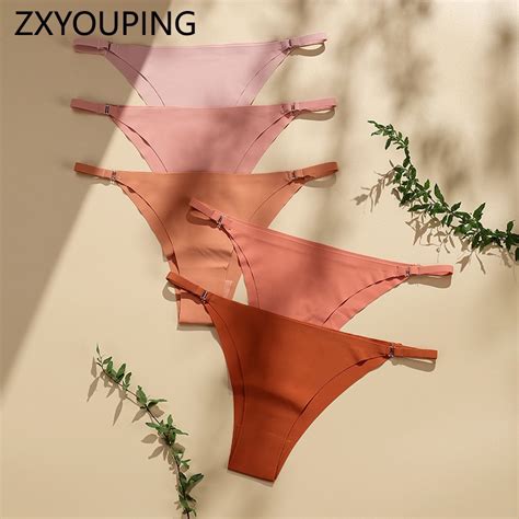 ZXYOUPING Kit 4 Lingerie Sexy Feminina Tanga Calcinha Fio Dental